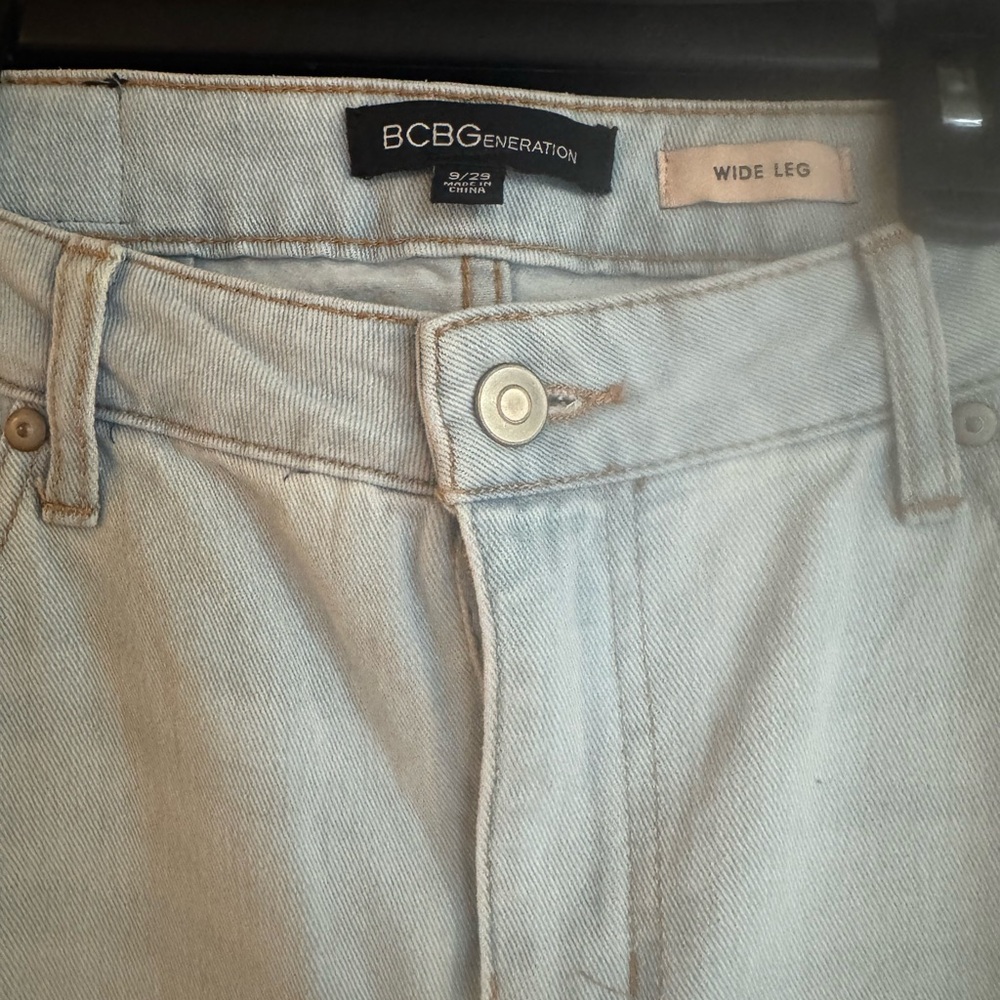 BCBGeneration Blue Flare & Wide Leg Jeans